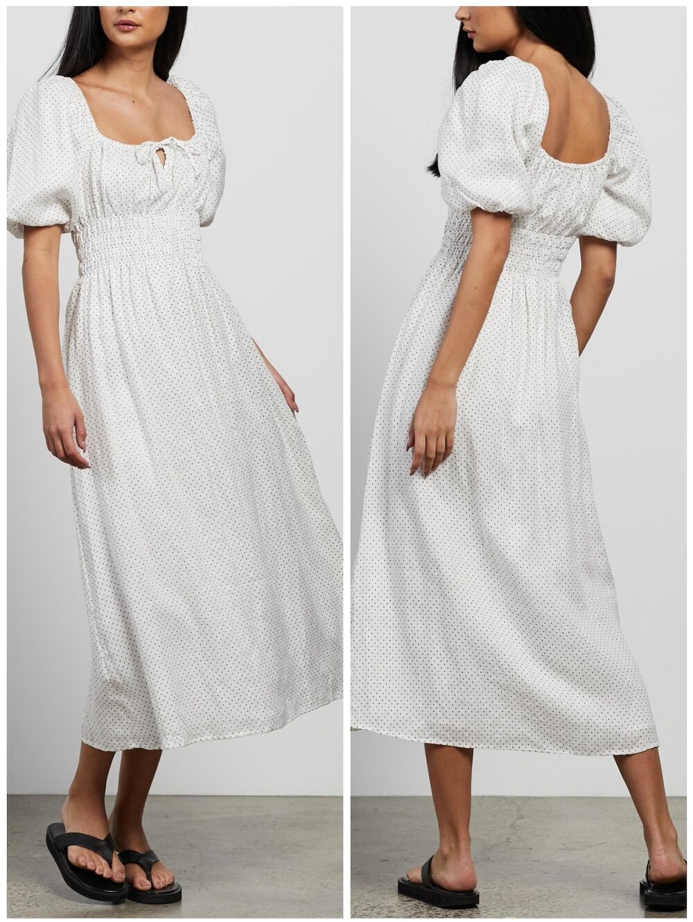 Faithfull The Brand Maurelle Polka Dot Dress, XS - Picture 6 of 12